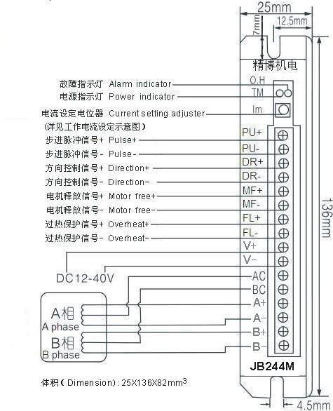 Stepper Motor Driver JB244M DC12-40V 4.0A 200Microstep