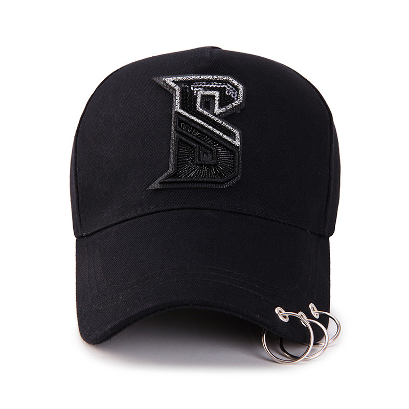 High Quality New Fashion Casual Hip-hop rivets Sport Cap Custom Unisex Ponytail trucker hat color:dark blue size:adult
