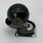 1.5 Inch Ball Swivel Plate Caster Wheels Antique Brass For Furniture
