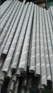 China stainless steel spiral welded perforated filter tube filter element frame 316 metal pipes center tube center core wholesale