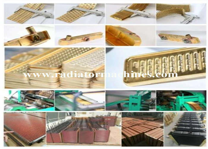 Plate Type Copper Fin Radiator Making Machine 40 M/min Feeding Speed
