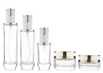 OEM ODM Luxury Empty Cosmetic Bottles 100ml 50ml Glass Cream Jar 20g 40g