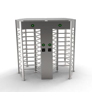 China Polished 304 Stainless Steel Full Height Turnstiles AC 220V 50Hz wholesale