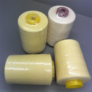 China 60TEX Ne30/3 Para Aramid Sewing Thread Raw Yellow With High Strength wholesale