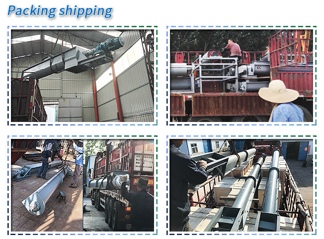 Wood Chips Dia 315mm U Trough Screw Conveyor