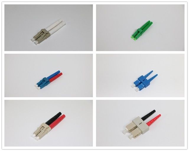 Black And Red Boot MM Multimode Fiber Connectors With Duplex Clip 0
