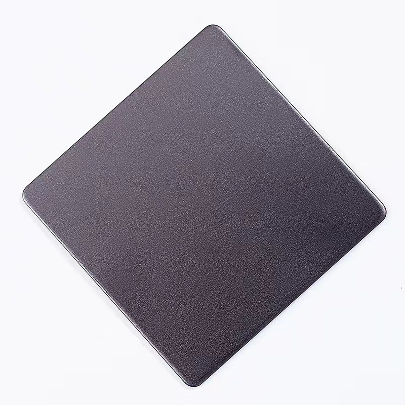 201 Rectangular Colored Stainless Steel Sheet Plate Sandblasted Titanium