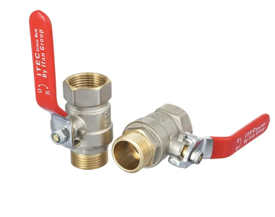 Male And Female Threaded Brass Lever Ball Valve 1 Inch 2 Inch Threaded End For Pipe Water Fitting