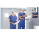 Hospital V Neck Blue Unisex Uniform Disposable Scrub Suit Set Blue Scrub Suit
