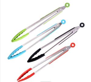 China Antirust Silicone Kitchen Tongs , Grillhogs Barbecue Grill Tongs 3pcs wholesale