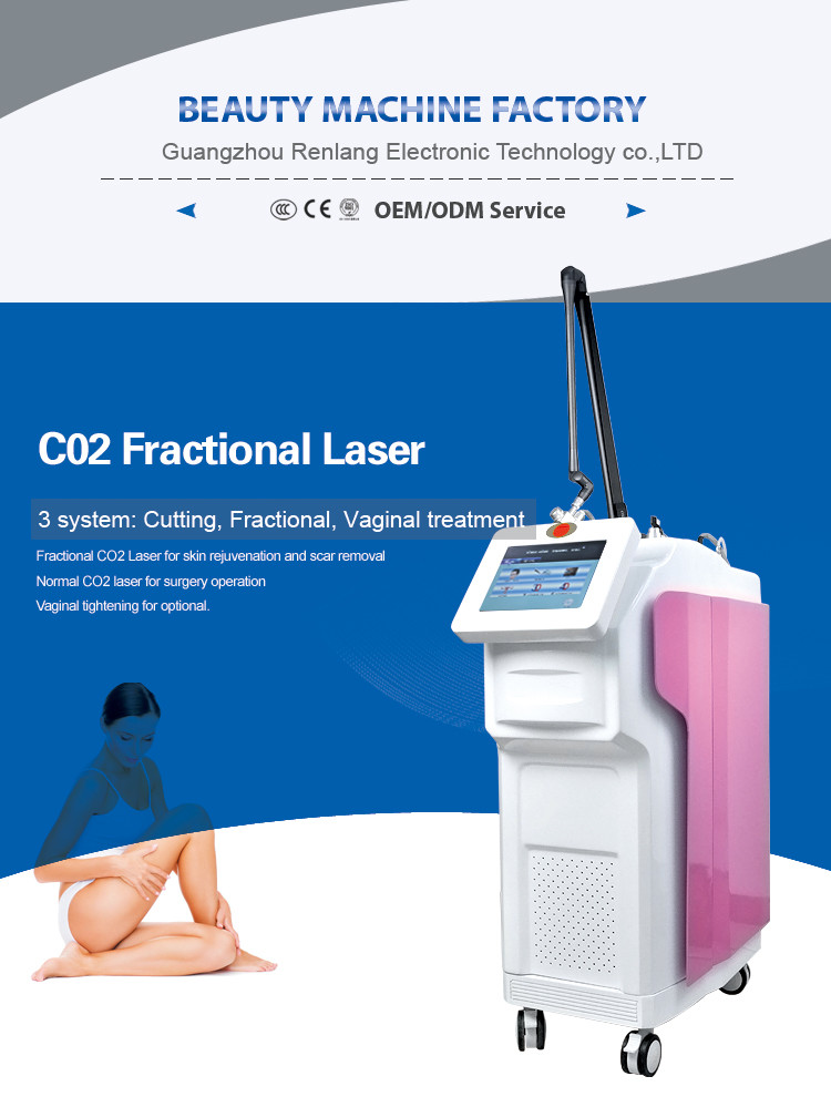 Pink Style CO2 Fractional Laser Machine Skin Rejuvenation Vaginal Therapy