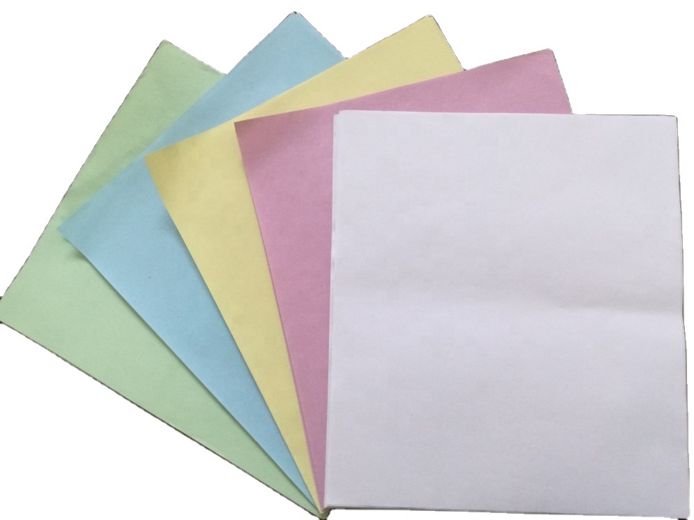 Business Shopping 48g50g55g 100% Original Wood Pulp Carbonless NCR Paper for Printing