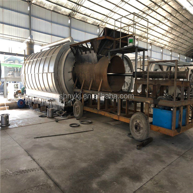 Eco-Friendly Waste Processing 2021 Direct Heating Pyrolysis Plant for Waste Tires
