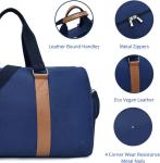 12OZ Mens Womens Canvas Overnight Bag , Large Custom Travel Bag