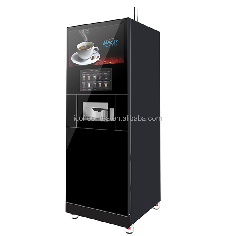 15.6'' Touch Screen Automatic Instant Coffee Vending Machine H 1830mm