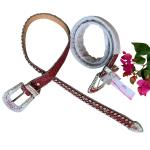 SGS Belt Buckle Hardware , Catwalk Girdle Rhinestone Womens Belt 42 inches