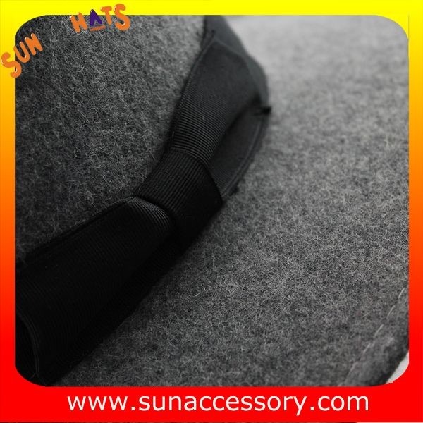 Vintage hot sale mid brim hats wholesale for ladies,100% Australia wool felt hats factory