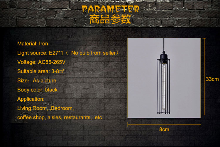 Loft American Chandelier Retro Attic Industrial Decoration Lighting Restaurant Steam lamp(WH-VP-203)