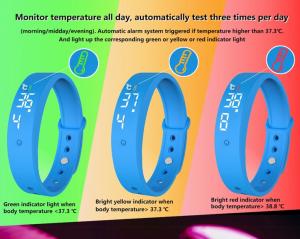 China Heathy Body Temperature Wristband / Bracelet Control Body Temperature wholesale