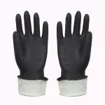Durable thick latex coating knitted wrist wear antiskid safety industrial