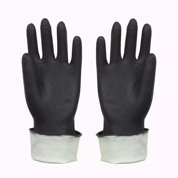 Wear nylon oil industry safety gloves with nitrile gloves