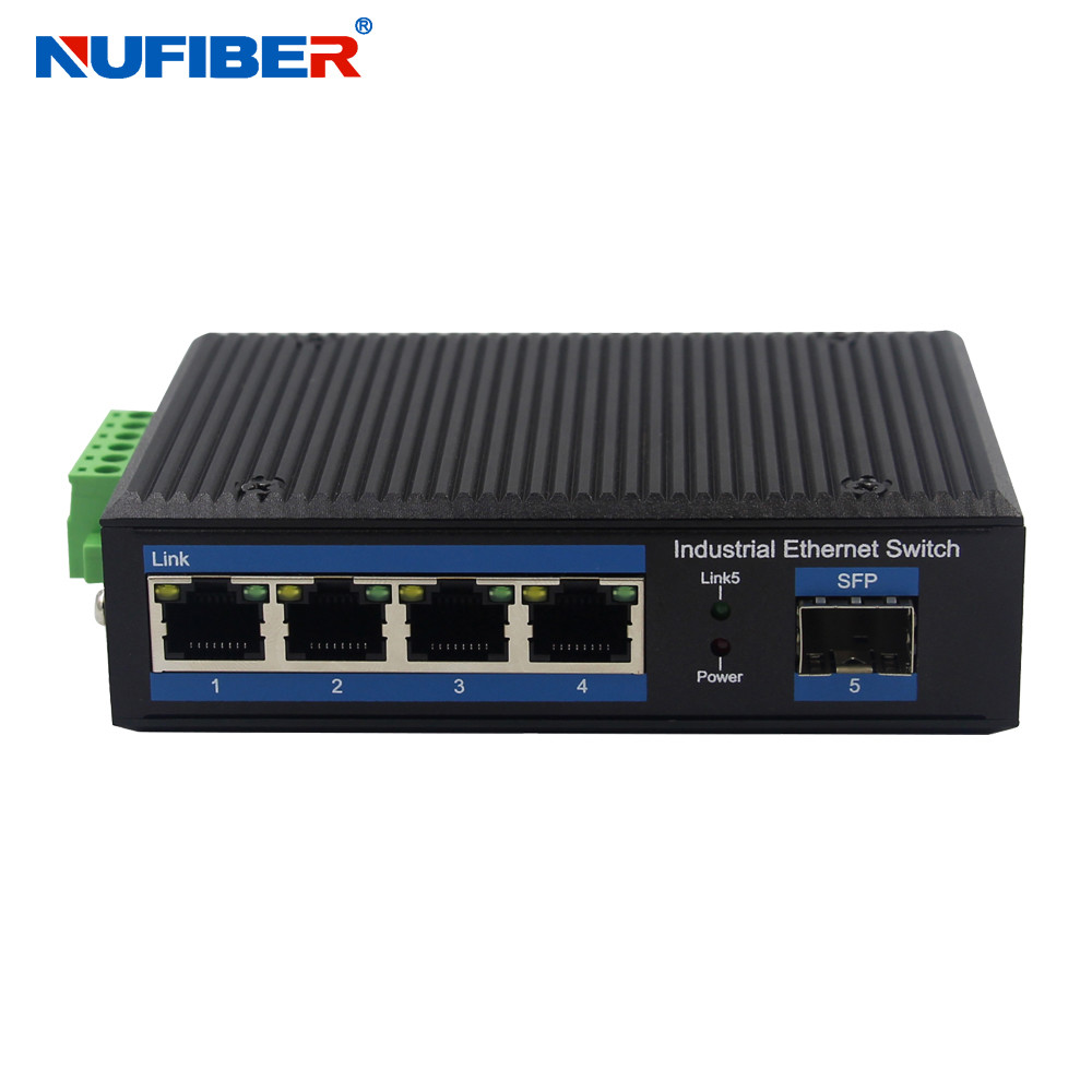 NF514G-SFP Sfp Slot 4 Port Unmanaged Ethernet Switch Redundant Power Inputs Industrial Fiber Switch