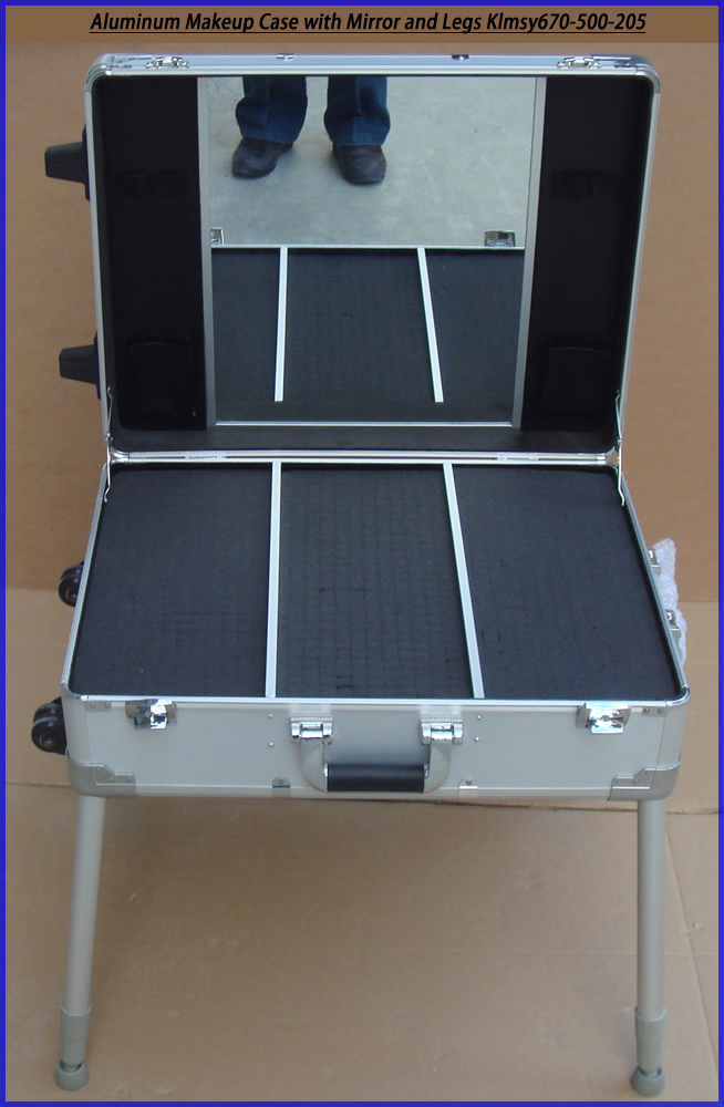 Portable Vanity/dressing Desk Case with Lighted Mirror KLCBY560-215-660