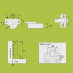 china manufacture furniture hardware hinge SK-7 carbon steel