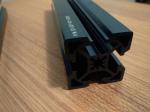 Black Sandblasting Anodized Industrial Aluminium Section Profile For Assembly