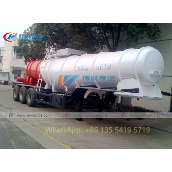 3 Axle 19M3 21M3 V Type Concentrated Sulfuric Acid Transport Trailer