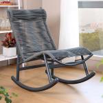 Rattan / Wicker Leisure Outdoor Rocking Chair Aluminum