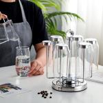 Silver 360 Degree Rotation 304SS Cup Holder Stand