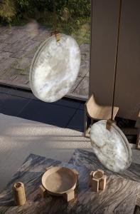 China Indoor Alabaster Pendant Light Customized Kitchen Pendant Lamp 4W wholesale