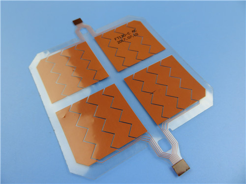 Single Layer 0.15mm Flexible PCB Board Built On Transparent PET