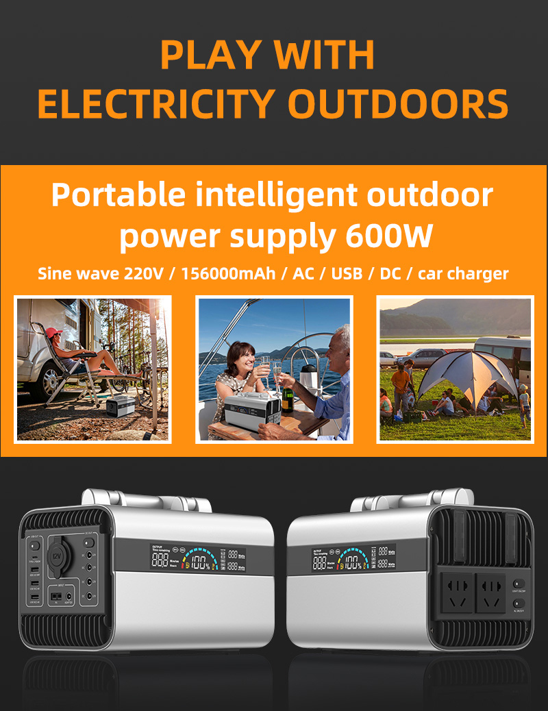 Emergency 600w Portable Solar Power Generator PWM Controller