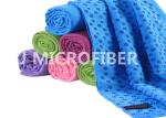 Square PVC Non-Slip Skidless Yoga Towel / Super Absorbent Non Skid Yoga Towel