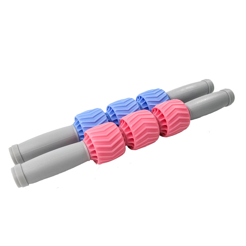 Pink 31*4.5cm Fitness Massage Roller Ball Stick Muscle ZHIHUI Reaction Training