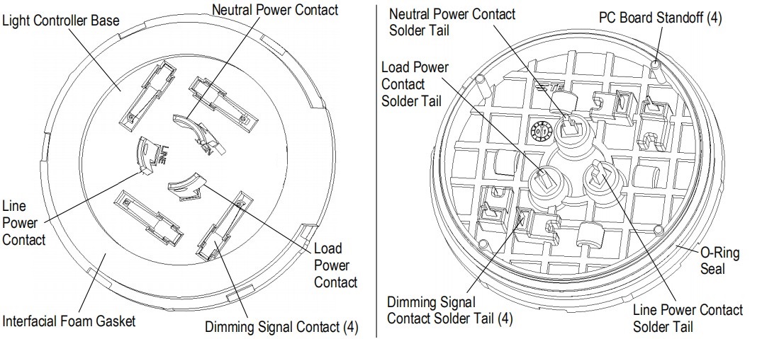 3 PIN Nema PhotoControl Receptacles Smart Street Lighting Receptacle