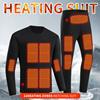 Winter Men Warm Electric Heating Suit Set Heating USB Heated Thermal Underwear