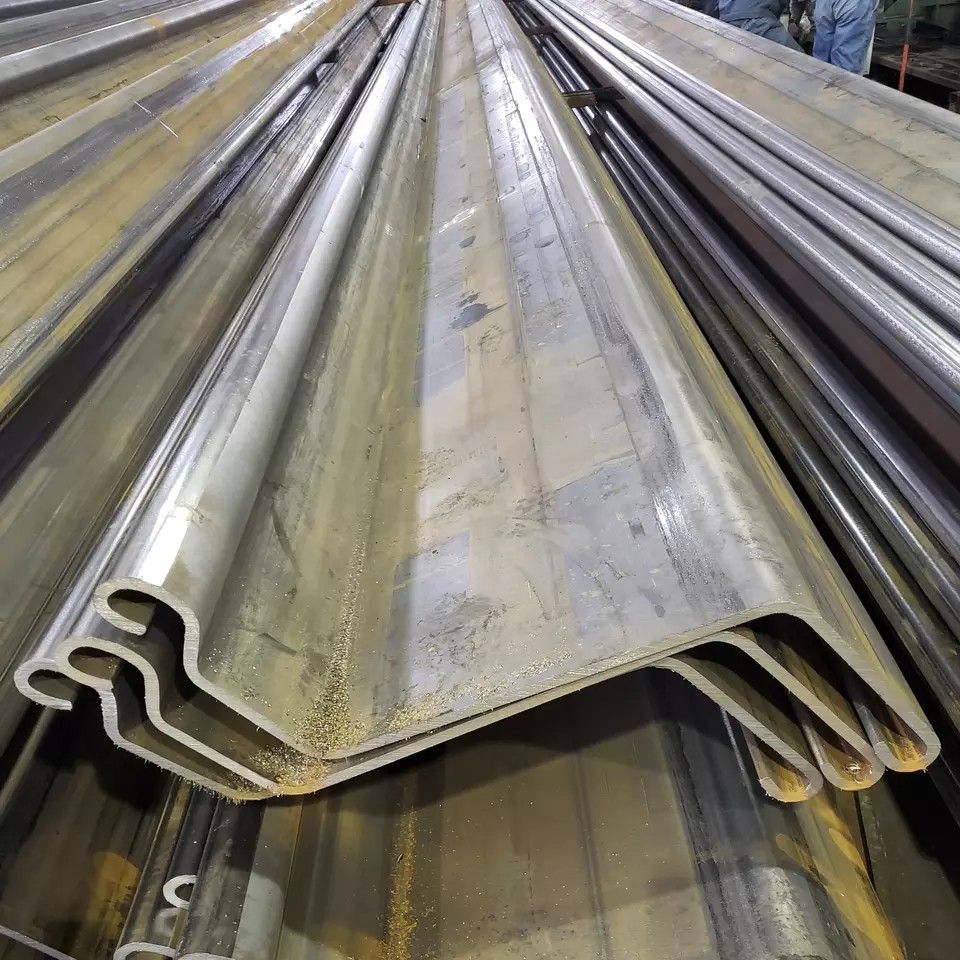 Q235 Q345 Z Type Steel Sheet Pile Hot Rolled 6 - 25mm Thickness
