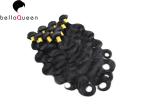 Grade 7A Virgin Brazilian Hair Extension Body Wave , Natural Black Human Hair
