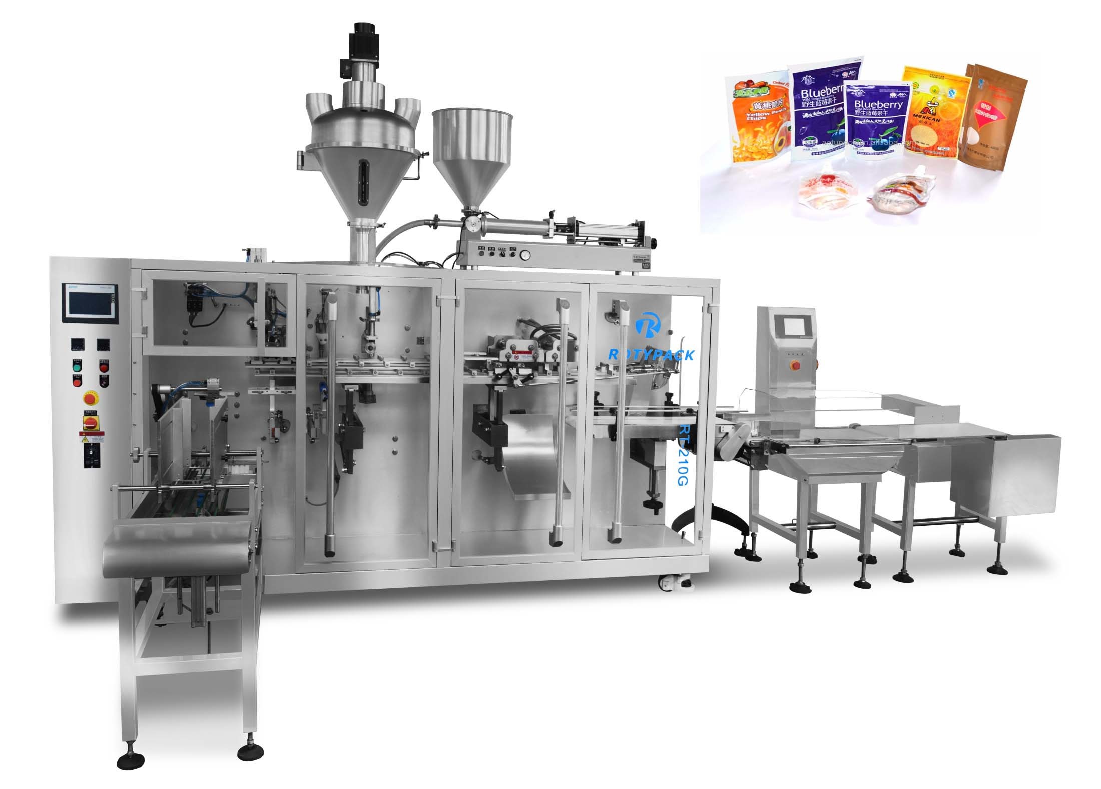 Electric AC380V 50Hz Stand Up Pouch Packing Machine 0.5MPa High Speed