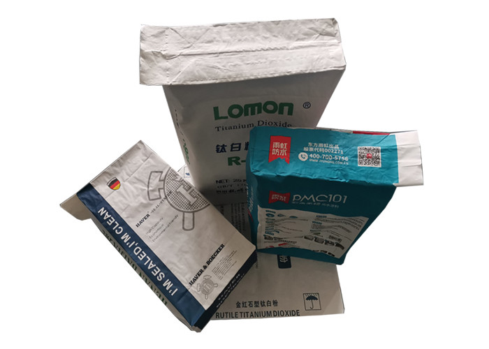 Water Resistant Heat Sealed Paper Bags Easy Open And Filling With Adjustable Valve
