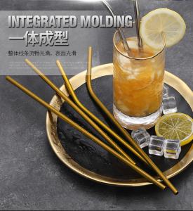 China Environmentally Friendly Reusable Stainless Steel Straws With Polishing Surface wholesale
