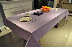 China Lavender CMYK 137x183cm 3ply Disposable Paper Tablecloths For Weddings wholesale