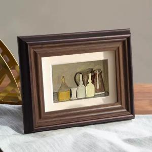 China Multi Color Small Painting Frames Nail Free Photo Frames For Home Office Hotel Decor wholesale