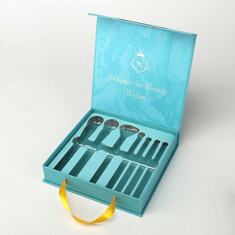 Eco Friendly Packaging For Makeup Brushes Cardboard Gift Boxes Christmas With Handle