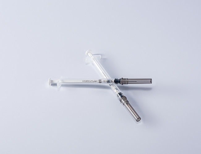 Fixed Dose Immunization FDA510K Auto Disable Syringe With Needle 0.5ML