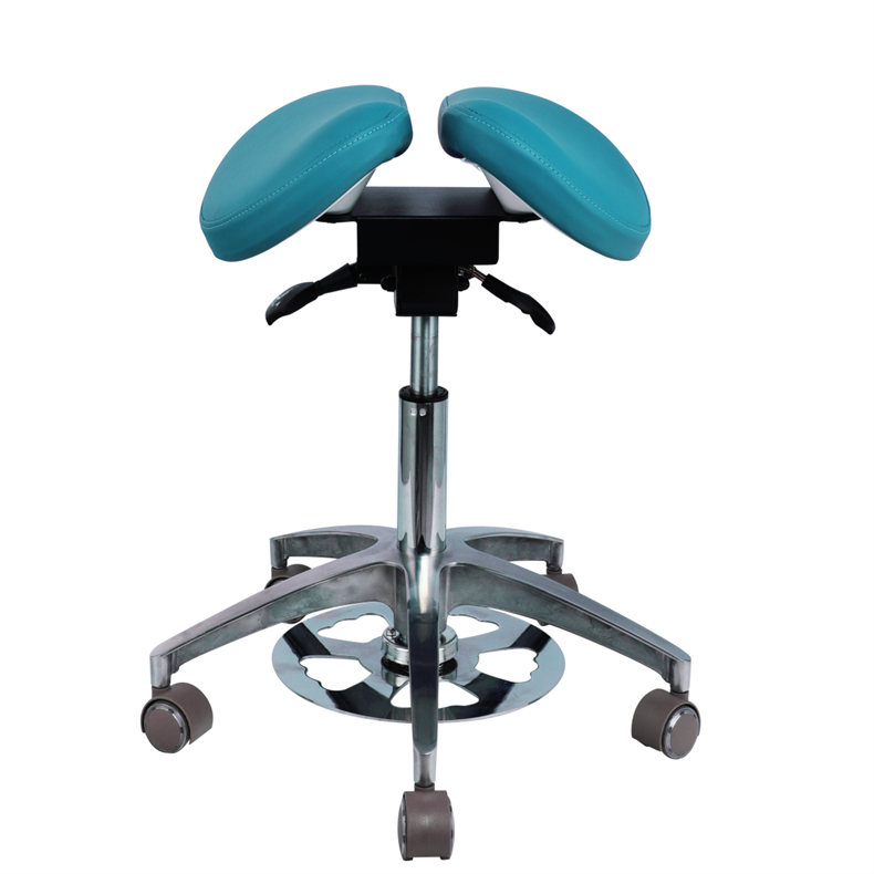 Beauty Salon Comfortable chair Green Micro Fiber dentist stool Saddel Shape Dentist Chair
