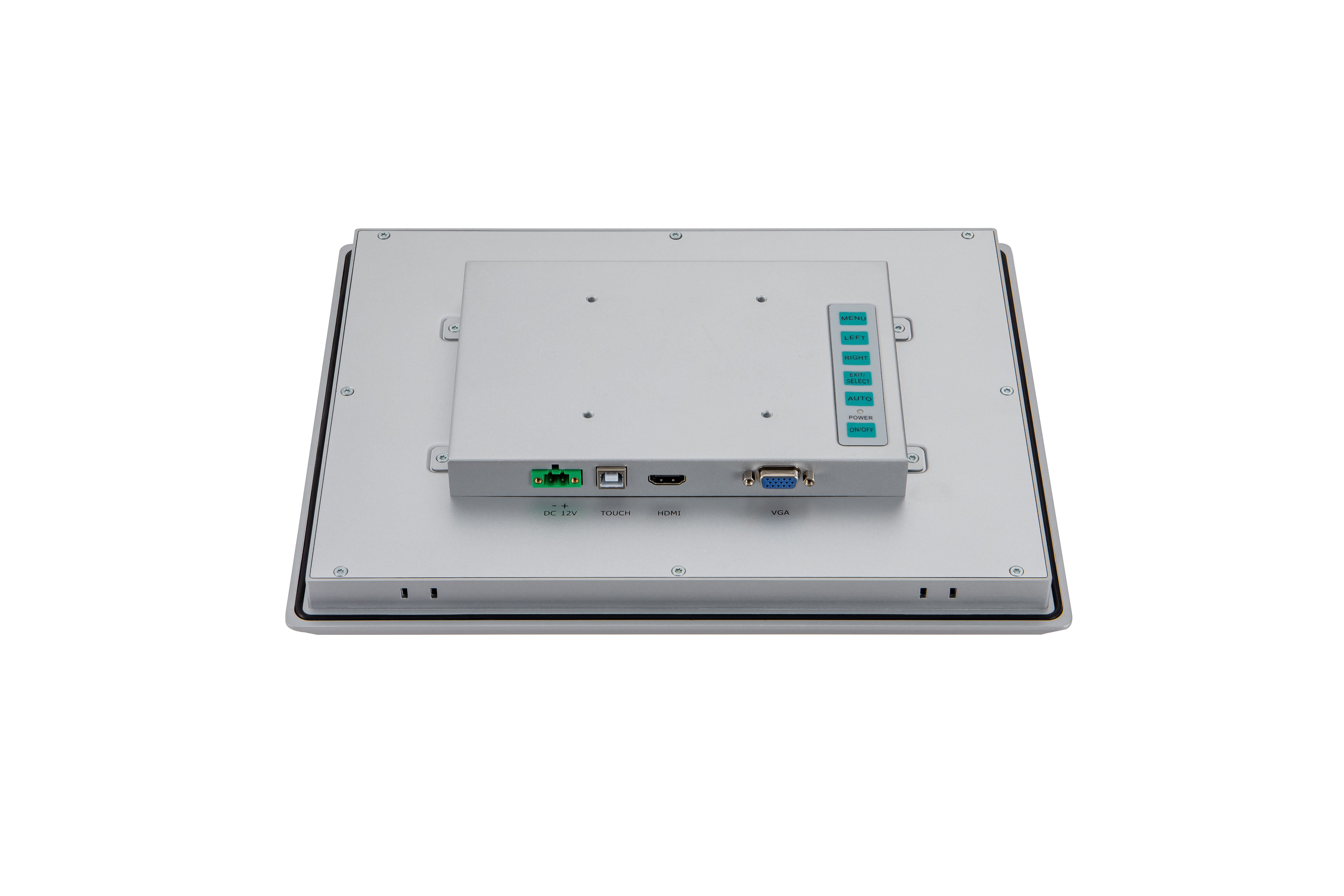 12.1" IP65 front touch monitor